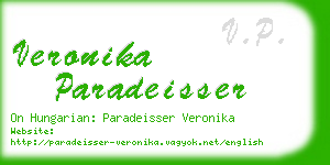 veronika paradeisser business card